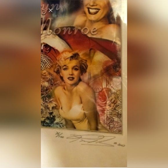 Marilyn Monroe signed and numbered - Picture 2 of 2